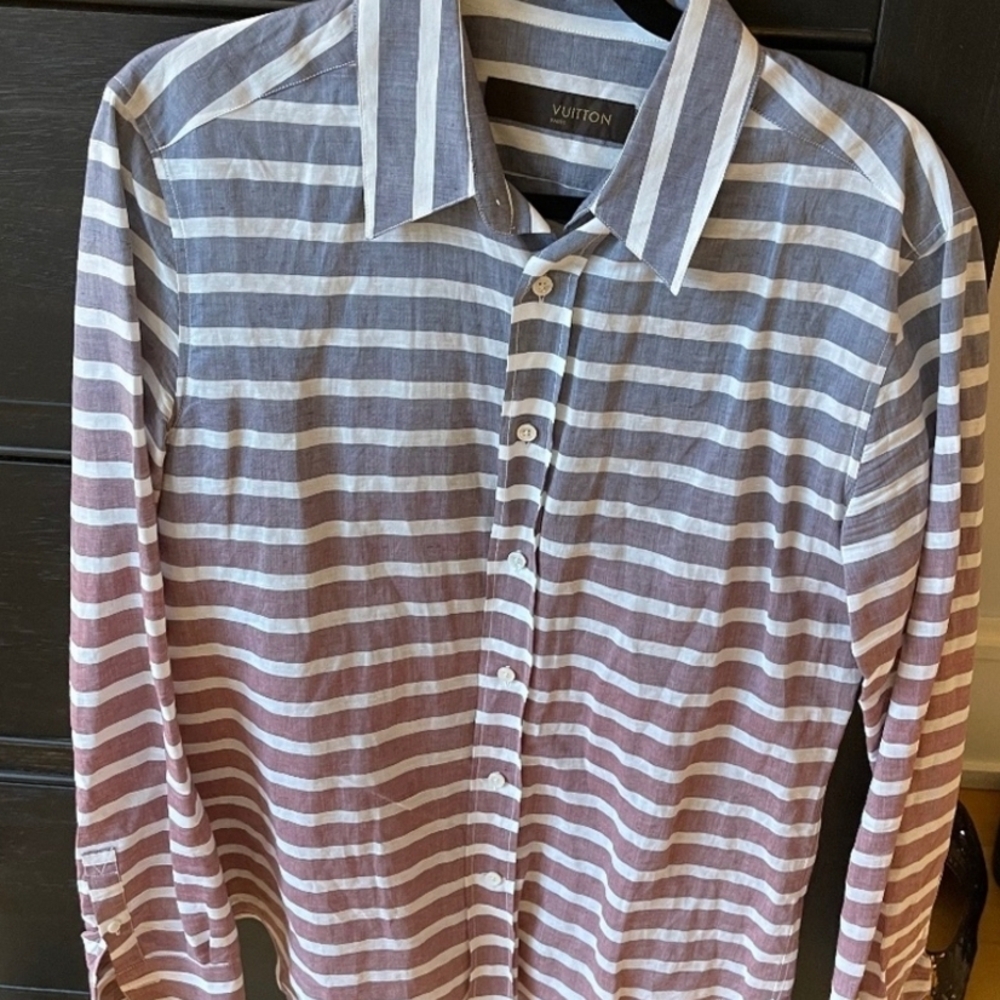 Louis Vuitton Men's Striped Ombre Shirt